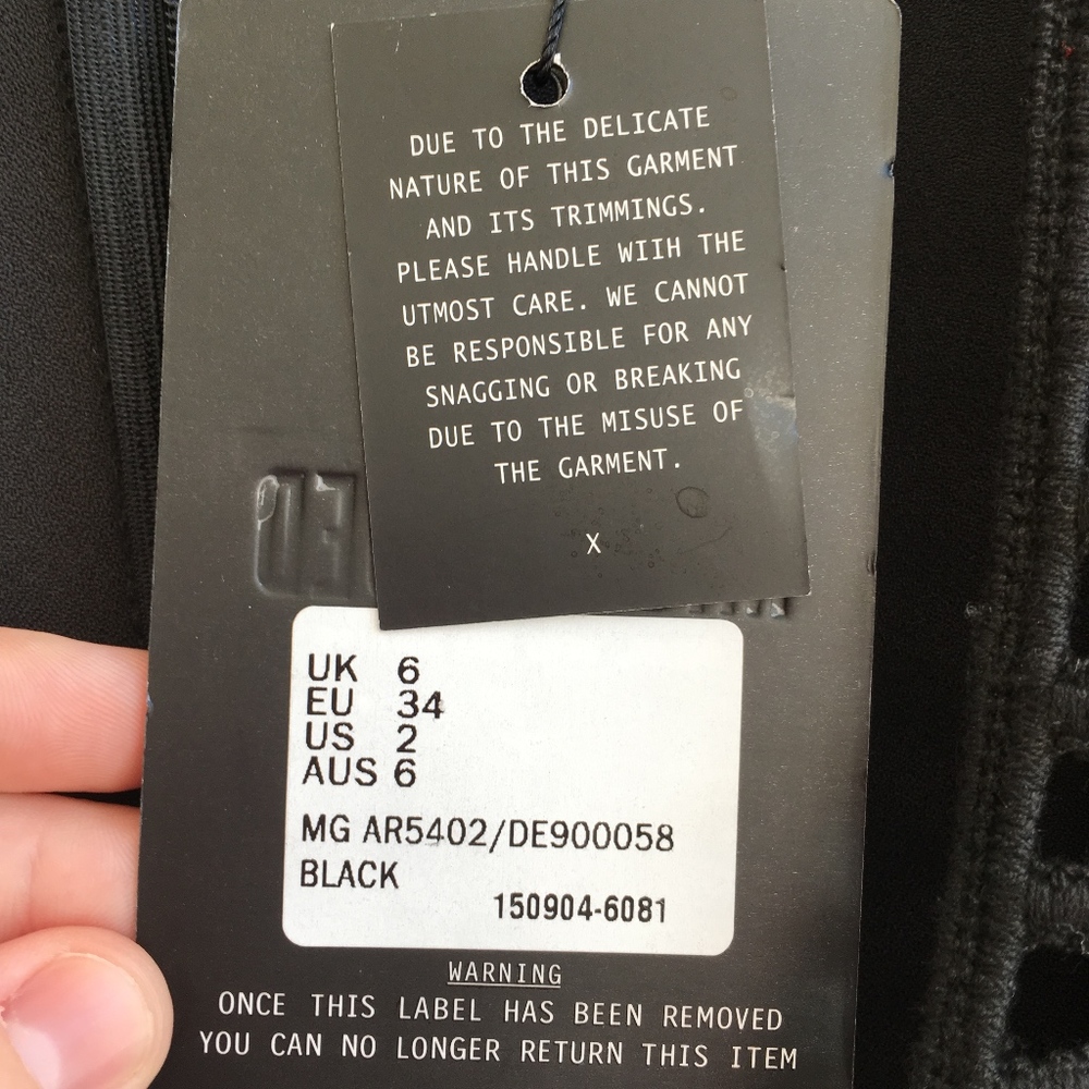 Missguided black mini Tutu dress size 2 - Picture 8 of 8